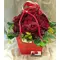 Roses (31) stems bouquet in water resistant  bag . Red Passion & Love.