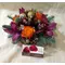 Christmas Glass with  flowers & decoration. Exclusive!!!