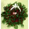 Condolences wreath EXTRA  (70 red roses)