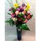 Design Glass Vase  with  +(35) Ecuador Roses, Exclusive Flowers  & Decoration