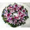 Condolences wreath EXTRA  (pink) (diam. appr 1,00m)