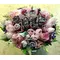 Christmas Glass with  flowers & decoration. Pink Exclusive!!!