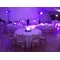Wedding Reception flower decoration. Calla Wreaths & Ball Candles
