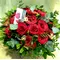 (21) red roses bouquet Extra Quality Dutch in basket !!! Super week Offer.