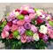 Exclusive Arrangement in Basket. (+50) Ecuador roses & Season Quality Flowers.