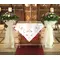 Wedding flower & candles decoration with "Purple Hydrangeas" and Season Summer Flowers