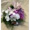 Arrangement in vase with decorative colored sand layers!!! Exclusive Flowers !!!