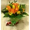 (21) roses in glass with colored sand decoration !