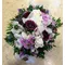 Ανθοπωλείο flowershop.gr Χειμώνας λουλούδια σε "Χιονισμένο" καλάθι. Στρογγυλό.