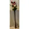 Design Vase Tube 1,00m. with  (5) ecuador roses  & Decoration
