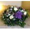 Επιτραπέζια Σύνθεση με λουλούδια "Μοβ Χρώματα"  +  Κερί . Ιδιαίτερο !!!