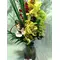 Winter flowers in glass vase