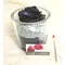 Exclusive Black Waxed  Rose (1)p. In Vase Arrangement!!!