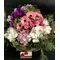 Exclusive "Ball Shape" arrangement in basket. Yacht Flower Services.
