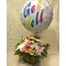 "Get Well Soon" with  Flowers In Basket + Balloon