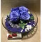 Roses Rainbow (4) Heads (preserved) In Arrangement with decoration !!! Basic!!!