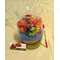 Roses Rainbow (4) Heads (preserved) In Arrangement with decoration !!! Very Exclusive !!!
