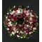 Wreath with pink flowers !!! (on oasis moss base diam.appr. 0,50m).
