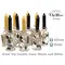 "Vip Roses" Dried Vip Candle Vase Black or White (Vase + Dried Deco + Candle)