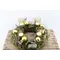 Christmas Wreath decorated with twigs, moss, balls and candles. Diam. 35cm (Red, silver, gold)