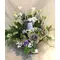 Christmas Glass with  flowers & decoration.