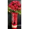 (100) Red Roses Bouquet !!! Very exclusive in cylinder glass vase h.(65)cm & diam.(18)cm with decoration.