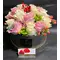 Roses in decorative  20 cm x 20 cm "Divine  Hatbox".