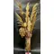 Dried Flowers Arrangement In Glass Vase. Autumn theme