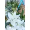 Baptismal "Boy". Flowers in Baskets Decoration.