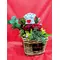 Valentine Basket with teddy and decoration
