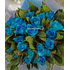 Μπλε Τριαντάφυλλα (21)τεμ. μπουκέτο !!!