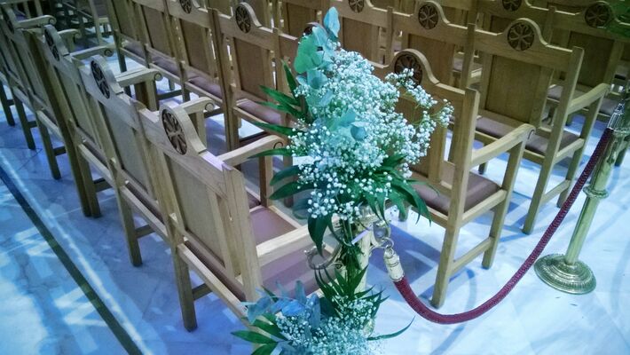 Γάμος. Στολισμός Εκκλησίας Με "Ορτανσίες"